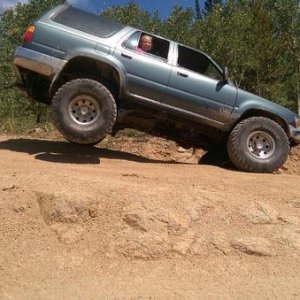 First time wheeling, they got a little tippy. Funniest thing I have ever seen!