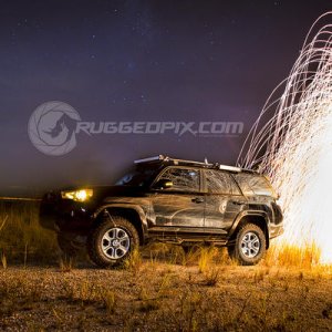Steel wool night shoot in the everglades