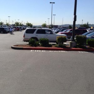 In all my trips to Costco, I have never parked in the spot closest to the entrance.  Until this day.