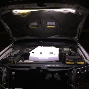 LED strip in the hood