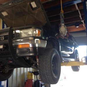 Time to service tranny fluid looked good nothing on magnet filter clean On the Road again