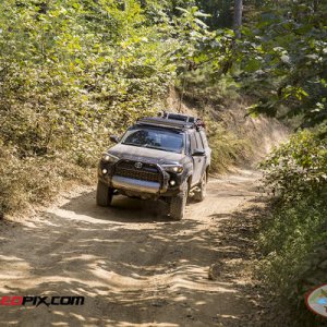 Cruising through the windrock trails