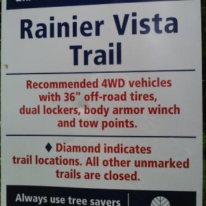 trail sign