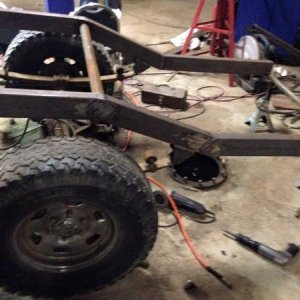 Before the frame was under the truck