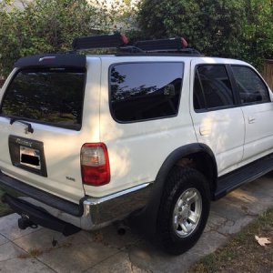 97 4Runner SR5 4x4, all stock, stick shift, and in restoration.