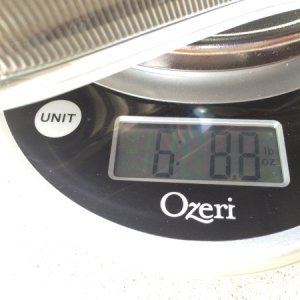 Headlamp weight
