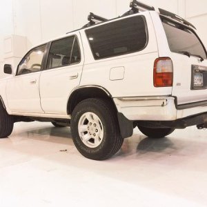 Ripped off the running boards-starting to look good!