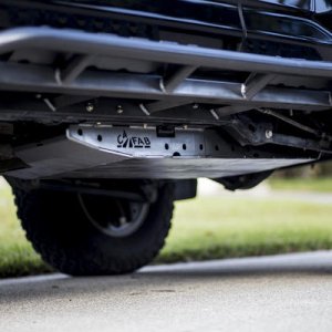 Our new C4 Fabrication Fuel Tank Skid and C4 Rock Sliders