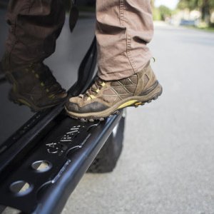One of the biggest needs of ours is side steps. With our lift and how often we use our baja rack we gotta have a place to step.. but our nfab steps we