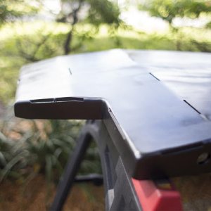 after a few coats of primer and "storm gray metallic"
