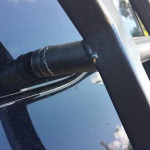 example of one of the rubber footed ladder stoppers