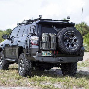 relocated the license plate repainted the jerry cans a darker OD green