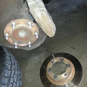 Old ugly rotors and calipers
