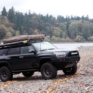 2015 4Runner Limited Midnight Black with 17x8" Konig Countersteer Type X Gunmetal by FN Wheels
