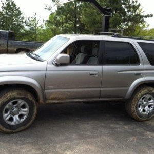 Trying out the 4-wheel drive