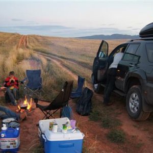 Random trail campsite in WY
