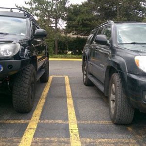 Stock vs Lift (front)
