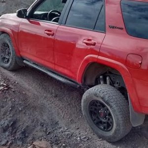 Flexing hard. Two wheels off. ATRAC got me out easy.