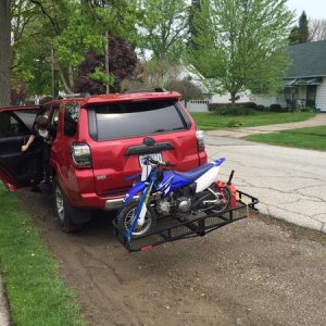 Boy's bike ready to go.