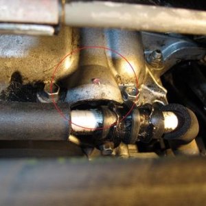 leaking coolant