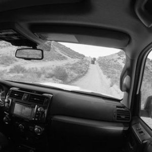 Following some Jeeps