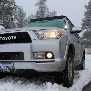 A snow day recently close to Frazier Park, CA