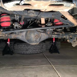 Rear before XREAS and OEM stock removal
