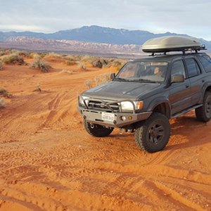 playing in the sand