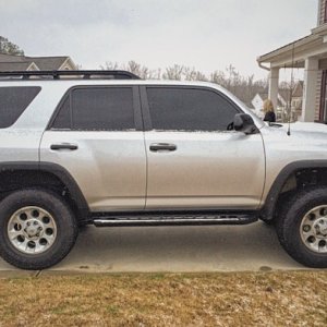 side shot with a touch of snow fall.