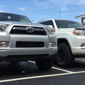Side by side with cousins 2012 Limited (Pro Comp/BFG)...