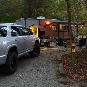 Vogel State Park, Blairsville, Georgia.  Fall camping in October, 2015