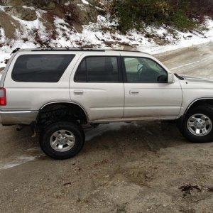 Flexing stock suspension.