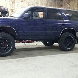 Just need to install the front bumper and wait for the front springs to settle.