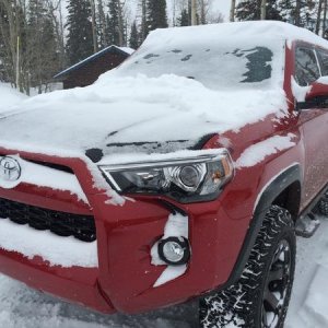 AT LEAST I HAVE THAT SMALL PATCH OF WINDSHIELD TO DRIVE OFF THIS MOUNTAIN.