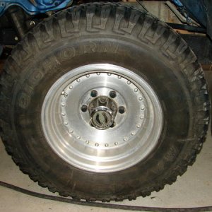 new tires, centerline wheels, & warn manual locking hubs