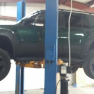 Getting the new lift on.