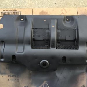Stock skid plate painted