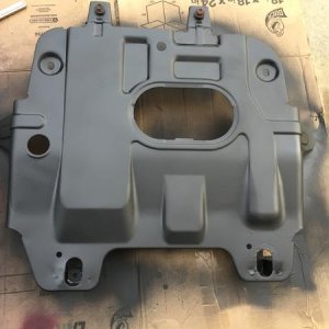 Stock skid plate painted