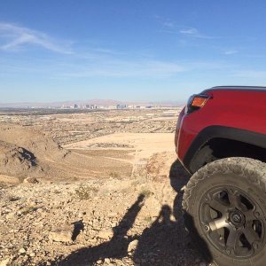 South West of Las Vegas, Looking down on the city and The Strip.