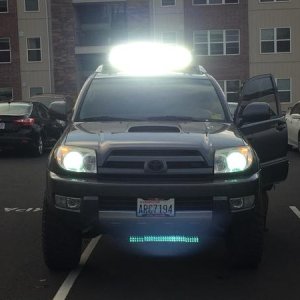 30In Light bar with full HID low-35w and high-55w beam