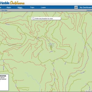 Trimble - Street View with Forest Roads Overlay