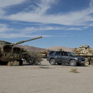 These guys tried to keep up with me, starting at the General George Patton Museum just outside the Joshua Tree National Park boundary, but I left them