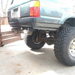 Rear bumper removed. Starting first of many fab projects. Hybrid Tube/Plate