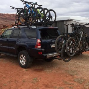 7 bikes loaded for the Mag 7 shuttle!