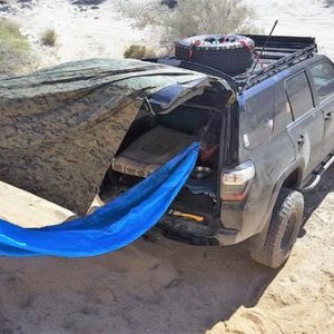 Hip-pocket camping set up!