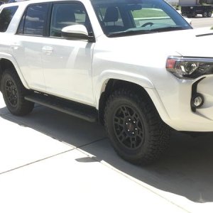 TRD rims black with all terrain BFG.