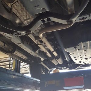 Dual 40 Series Flowmasters with a H pipe