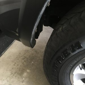 Fender mods to accomodate tire