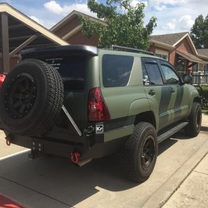 Vinyl Wrap installed - rear view