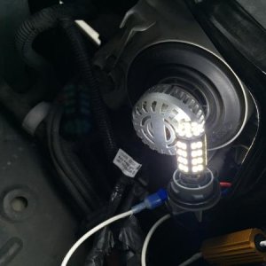 Converted 1157 dual filament socket and CSJumper's 1157 switchback. White